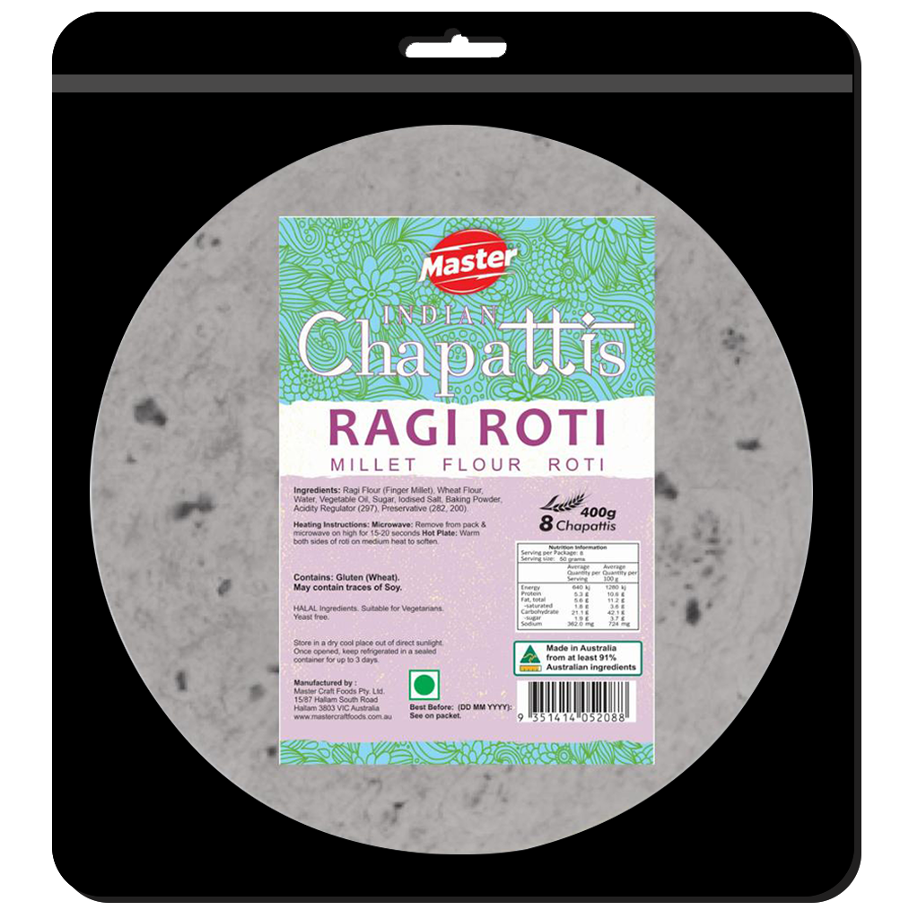 Rasheed Roti Master Master Craft Ragi Roti – Yuvi Foods